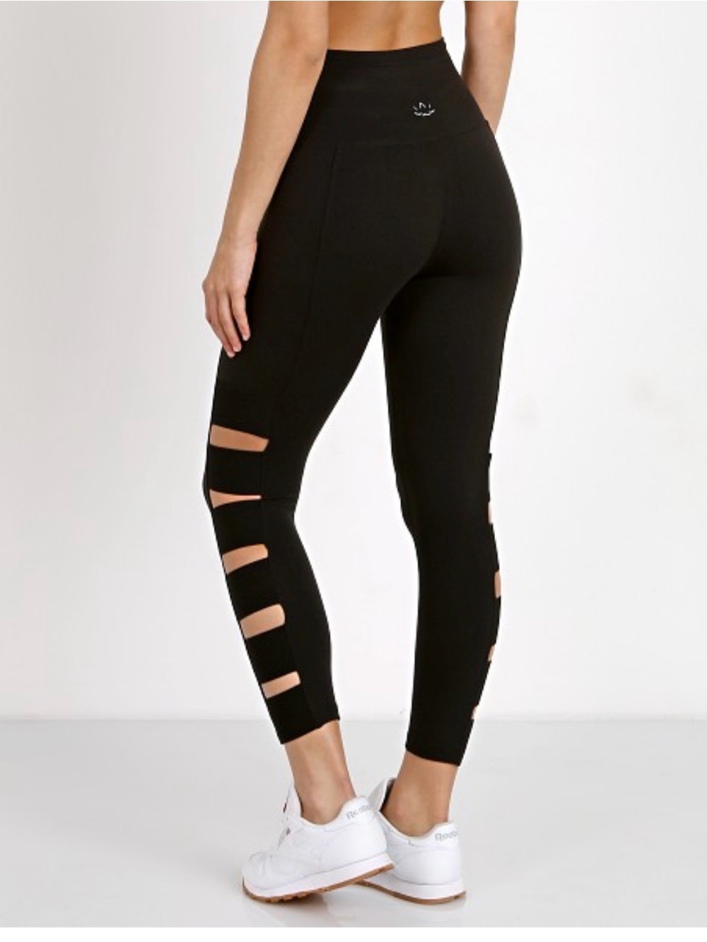Beyond Yoga Black High-Rise Leggings with Calf Cutouts size XS
